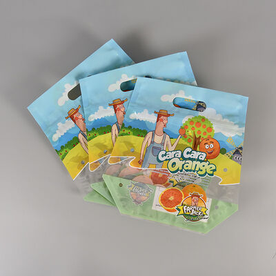 কাস্টম ক্লিয়ার ফুড গ্রেড প্লাস্টিকের তাজা পণ্য প্যাকেজিং ব্যাগ ফার্ম ফলের শাকসবজি সিপিপি পুনরায় সিলযোগ্য জিপলক ব্যাগ