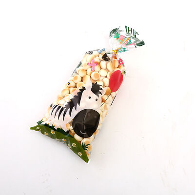 কাস্টম মুদ্রিত উপহার মোড়ক সেলো সেলফান পার্টি ট্রিট ব্যাগ ফেভারিট ক্লিয়ার ক্যান্ডি কুকি প্লাস্টিকের পলি গুডি স্টোরেজ ব্যাগ