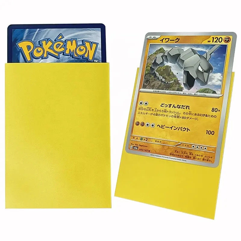 হলুদ ম্যাট স্ট্যান্ডার্ড সাইজ 66x91mm ম্যাট কার্ড প্রটেক্টর এমটিজি গেম ট্রেডিং কার্ড হোল্ডার