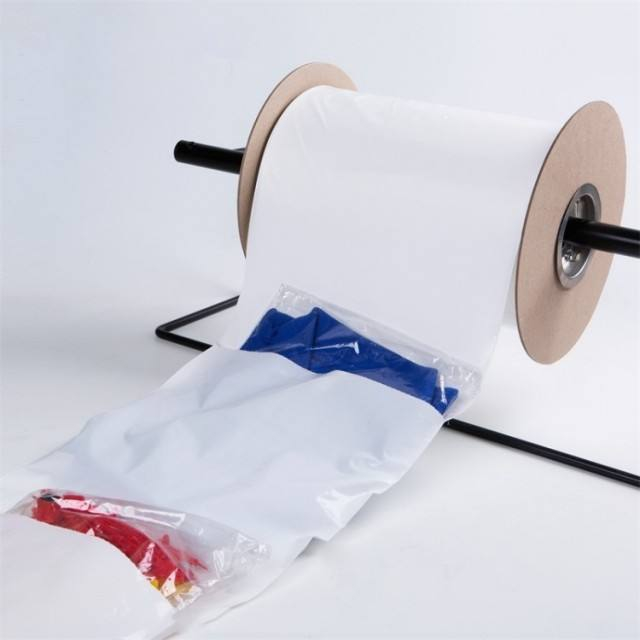 প্যাকেজিংয়ের জন্য রোলে কাস্টম ক্লিয়ার এলডিইপিই অটো ফিল পলি ব্যাগ